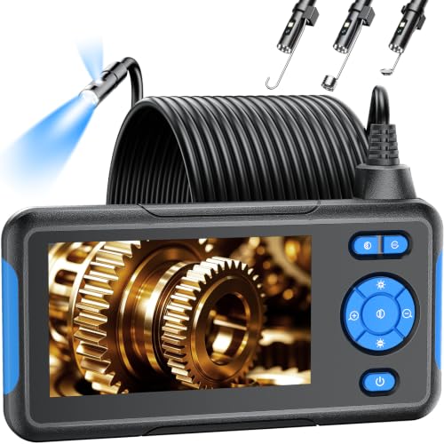 T TAKMLY 1080P Waterproof Endoscope with Dual Lens
