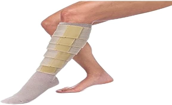 FarrowWrap Classic Legpiece, Tan with Compression Sock, BSN FarrowMed Tall-Large