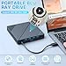 Vutlace 7 in 1External Blu Ray Drive USB 3.0 Type-C, Support 100G BD DVD CD External Blu ray Player, Ultra-Slim Bluray Drive with TF/SD Port, Compatible with Windows XP/7/8/10/11 Mac Laptop Desktop