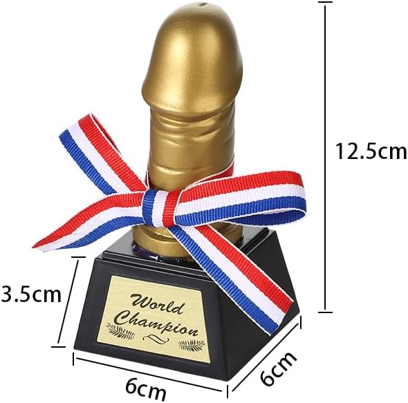 Funny Penis Award Boob Trophy Golden Penis Trophy Gold Breast Sex Toys Adult Sex Novelties Bachelorette Decor Gag Gift for Boyfriend Girlfriend Birthday Gift Gay Bachelor Party Favor Bar Night Club