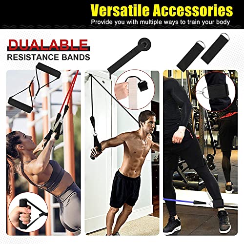 Image of Immortal Resistance Bands Set for Exercise, Stretching and Workout Toning Tube Kit with Foam Handles, Door Anchor, Ankle Strap and Carrying Bag Set of 11 in 1 for Men,Women (Resistance Tube)