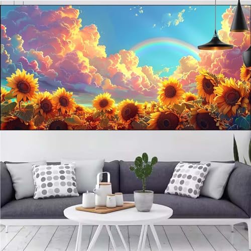 Kit Diamond Painting Tournesol 60x120cm pour Adulte Débutant CQ-1186