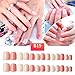 Produktbild Jessicadaphne Gefälschte Nägel fertigen Handnagel leicht Patch 24 Stück Kleber Mode Kurze Größe Dame volle Nagelspitzen