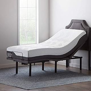 Lucid L600 Adjustable Bed Base Frame - Bluetooth Compatible with Companion App