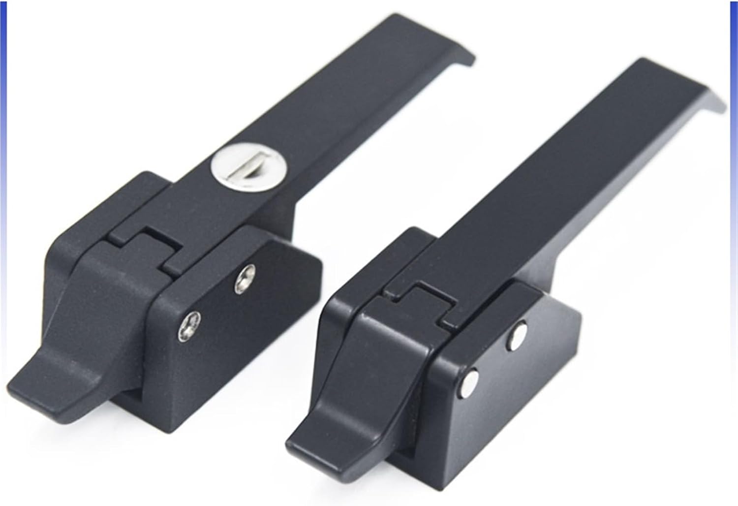 Cold Room Storage Pull Refrigerator Freezer Door Handle Refrigerator Over Center Levers Latche 1Pcs(Stainless Steel Door_HASP)