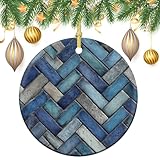 chevron sapin 100x100 Matériau durable et de haute qualité : fabriquées à partir de céramique de qualité supérieure, nos décorations de Noël sont conçues pour résister à l'épreuve du temps. Leur construction robuste et résistante aux chocs garantit qu'ils restent beaux année après année, tandis que leur surface lisse offre une touche d'élégance à votre décoration de vacances