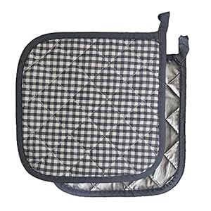 Pot Holders for Kitchen, Cotton Potholers with Great Heat Resistance, Hot Pads, Trivets for Cooking and Baking Set of 2 Grey Pot Holders for Kitchen Cotton Potholers with Great Heat Resistance Hot Pads Trivets for Cooking and Baking Set of 2 Grey