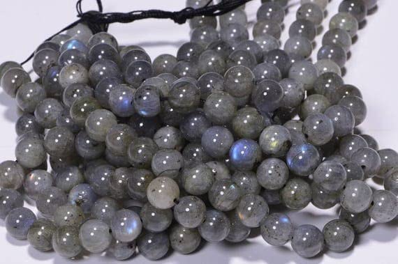 Perles labradorite 8mm pierre naturelle ronde pour création bijoux matériel loisirs créatifs fil