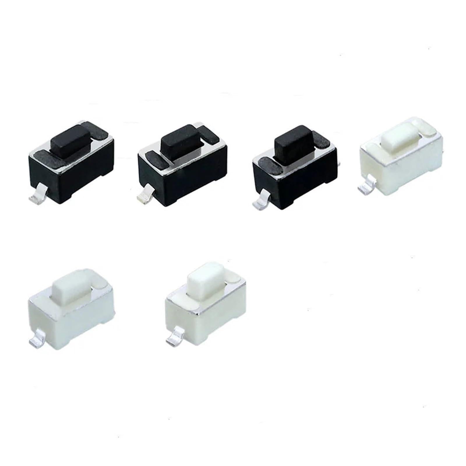 Microinterruptor táctil SMD de 2 pines y pulsador momentáneo 3x6x5mm para placas PCB