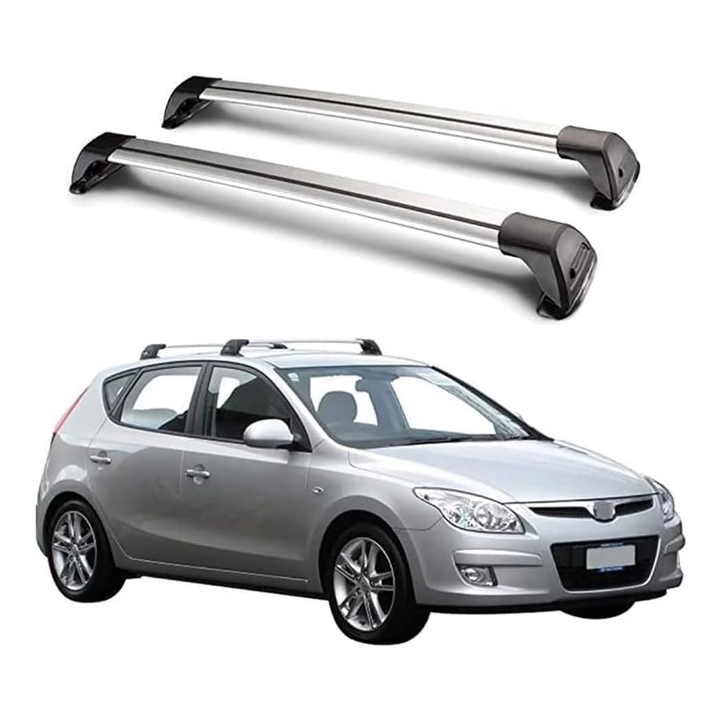 Barres de toit Hyundai I30 2007-2011 galeries argentées pour vos départs en vacances en famille