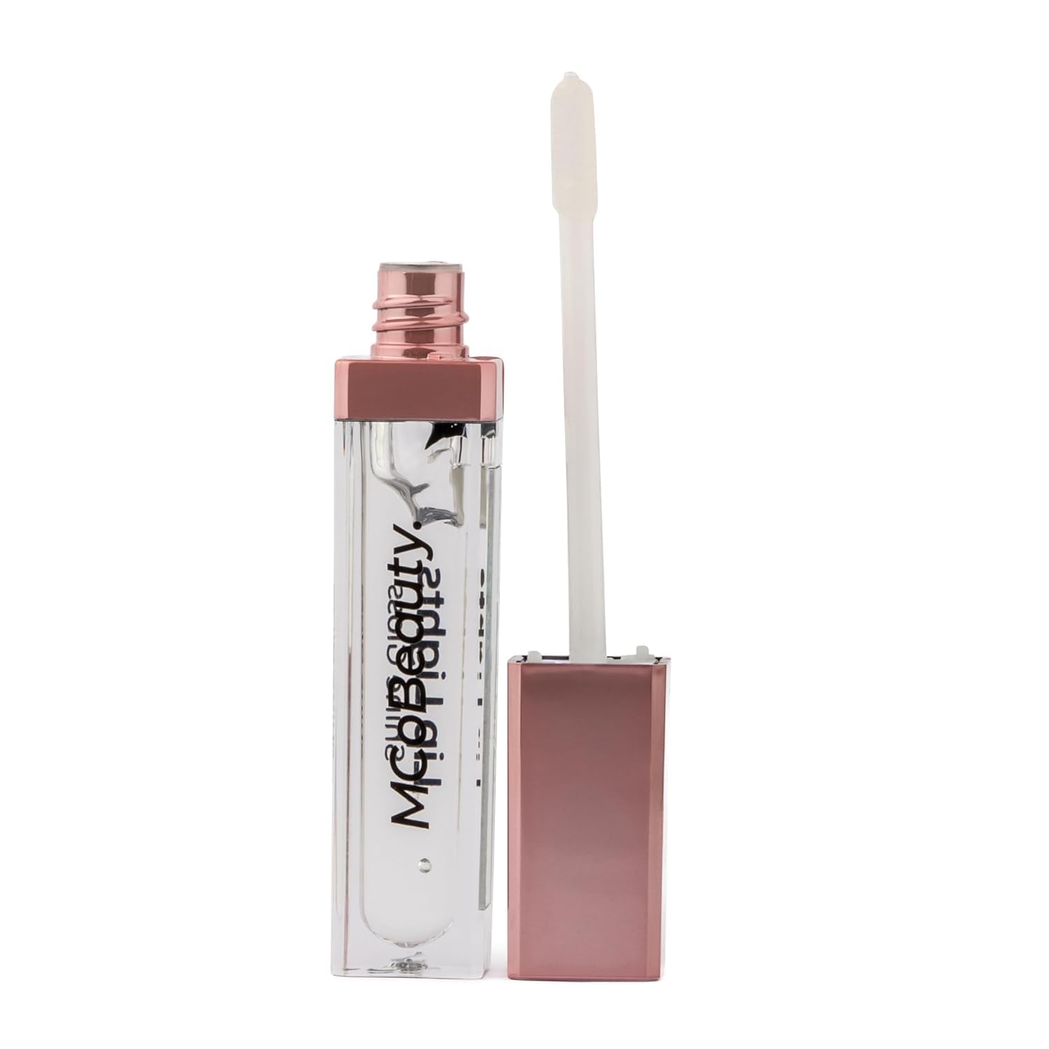 MCoBeauty - Lip Lights Shine Gloss - Clear Lip Gloss - High Shine Glass-Like Finish with Built-In LED Light & Mirror - Moisturising Lightweight - Face Makeup