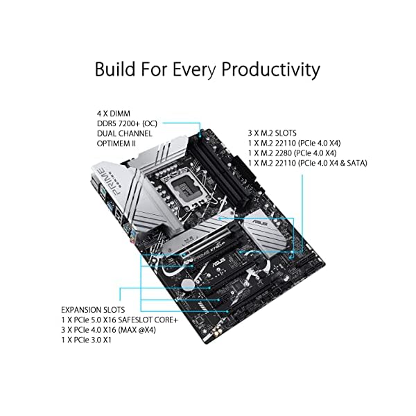 ASUS Prime Z790-P CSM, Intel Z790 - Sockel 1700, DDR5 - Image 4