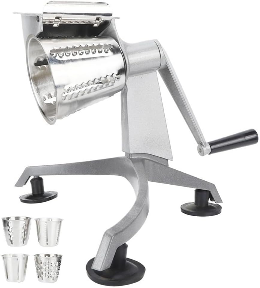 Multi-functional Manual Cheese Grater Vegetable And Meat Shredder Cheese Shredder Household Manual Rotary Shredder Hand Crank Adjustable Shredder Hand Crank Handle For Kitchen Cooking Cuisine Tool(2pc