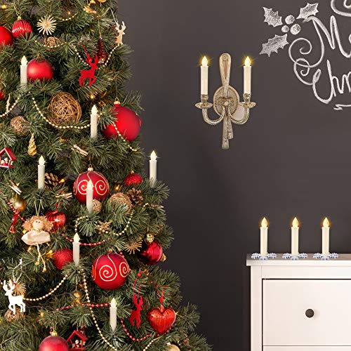 Freepower 10 Pcs Led Window Flameless Taper Candle, Battery Operated Flickering Candles Lights With Remote Timer Function, Ideal For Christmas Tree Garden Wedding Birthday Party Decoration.… #TOP1