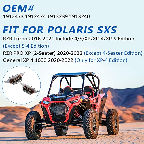 Front Brake Caliper With Sintered Pads For Polaris Rzr-Turbo Rzr-Pro-Xp General-Xp-4-1000, Oem# 1912473 1912474 1913239 1913240 #TOP1