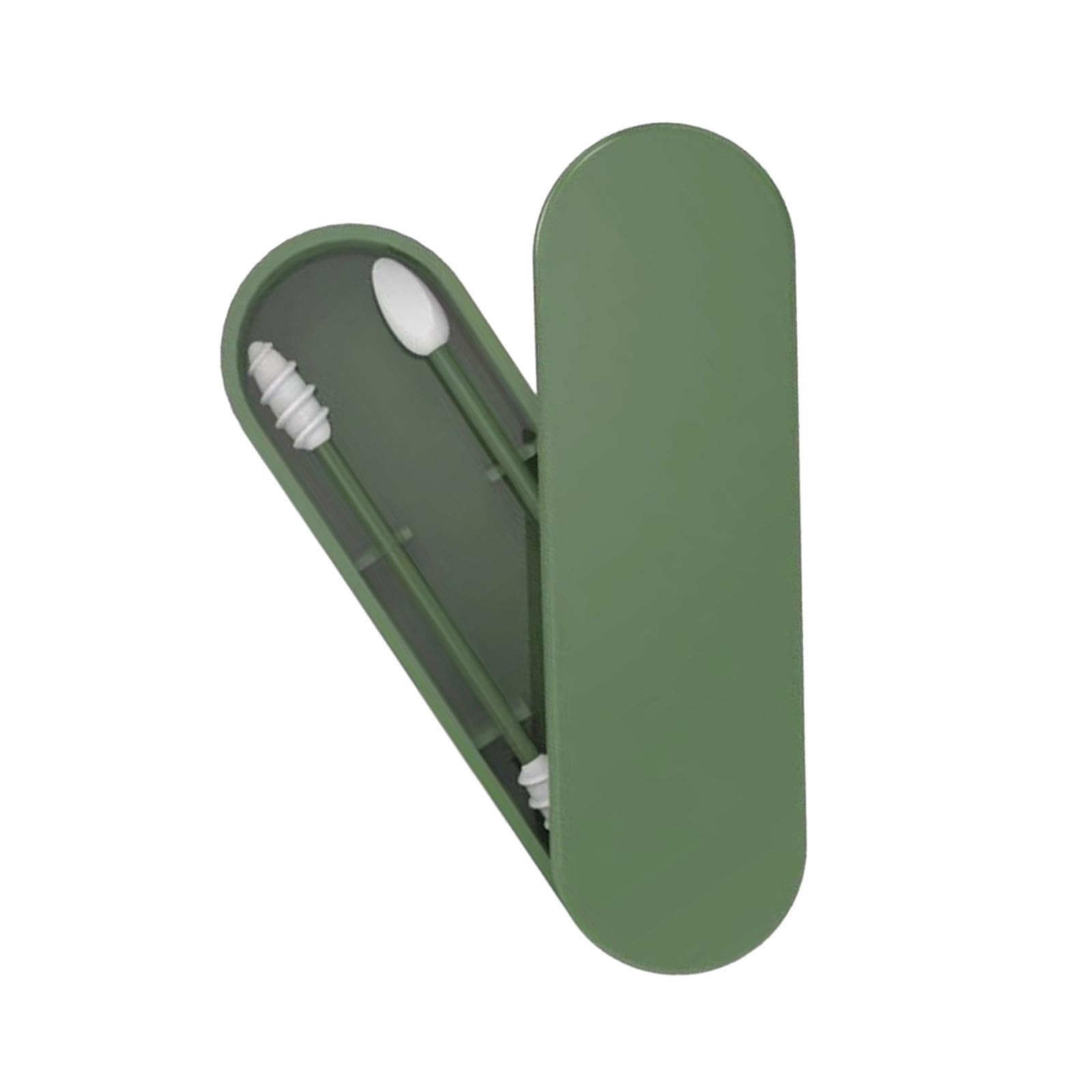 Enakshi Reusable Silicone Swabs with Travel Case Washable Portable for Men Women Mom Green|Health & Beauty|Skin Care|Cotton Swabs|Package Includes:1x Cosmetic Swab-image-16