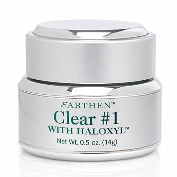 Earthen Clear #1 Eye Cream 0.5 oz Haloxyl Peptide Treatment for Dark Circles, Under-Eye Bags, Puffiness, Fine Lines & Wrinkles; Hydrating, Fast-Absorbing, Fragrance-Free, Cruelty-Free & Niacinamide!