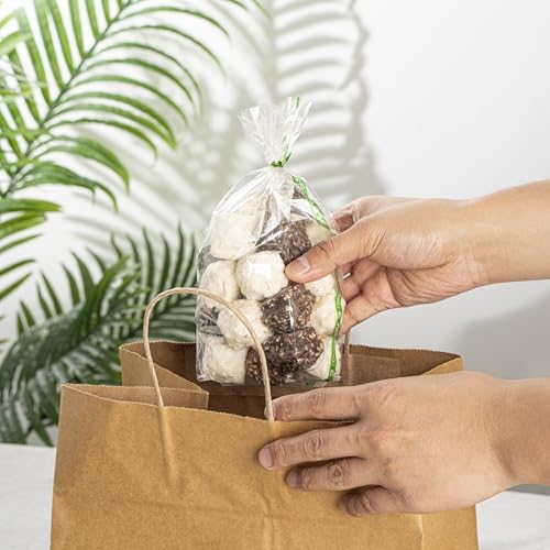 Restaurantware Plastic Gusset Bags 100 Count 3 1/2" x 2 1/4" x 9 3/4" Wicker Dispensing Bottom Gusset Clear Plastic Bags Heat Sealable For Sourdough Bread Cookies Pastries For Home Bakers And Bakeries by Restaurantware - Image 6
