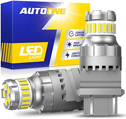 Amazon.com: AUTOONE 3157 LED Bulb, 6500K White Super Bright Reverse ...