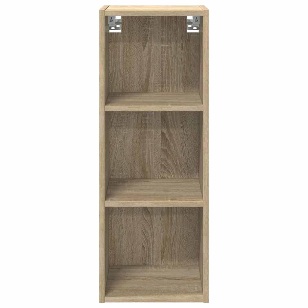 Armadietto sospeso in rovere Sonoma, 30 x 29,5 x 80 cm, moderno mobile da cucina con spazio e ripiano per riporre e ordinare in cucina, bagno o cantina