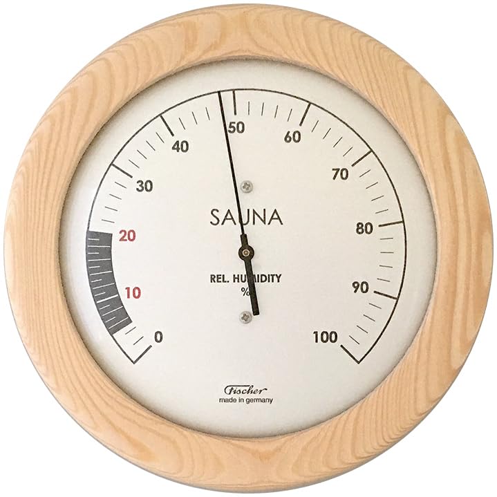 Fischer Sauna Hygrometer 155 mm, 196H-03 (English)