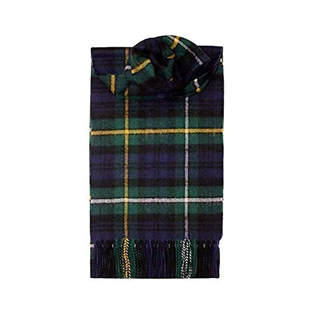 Clans Of Scotland Unisex Campbell Of Argyle - 100% Pure Lambswool Scottish Clan Tartan Scarf - 100% Wool - Pure Wool Tartan Scarf - In Various Tartans - Perfect For Men And Women - 12X60 Inches