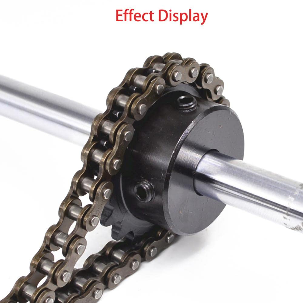 Rodillo de eslabón de unión Principal para Cadenas 05B-1 Cadena de Rodillos Conector de Cadena de transmisión Industrial de Acero al Carbono con Paso de 8 mm 5 Metros