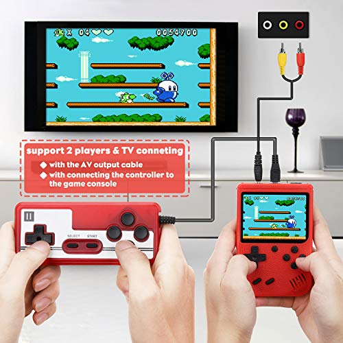 Fivejoy-Consola-de-Juegos-Portatil-Consola-Retro-Juegos-Clasicos-Juegos-Electronicos-Portatiles-Soporte-TV-Juegos-Portatiles-y-Dos-Jugadores-Regalo-de-los-Reyes-para-los-Ninos-Rojo Fivejoy-Consola-de-Juegos-Portatil-Consola-Retro-Juegos-Clasicos-Juegos-Electronicos-Portatiles-Soporte-TV-Juegos-Portatiles-y-Dos-Jugadores-Regalo-de-los-Reyes-para-los-Ninos-Rojo
