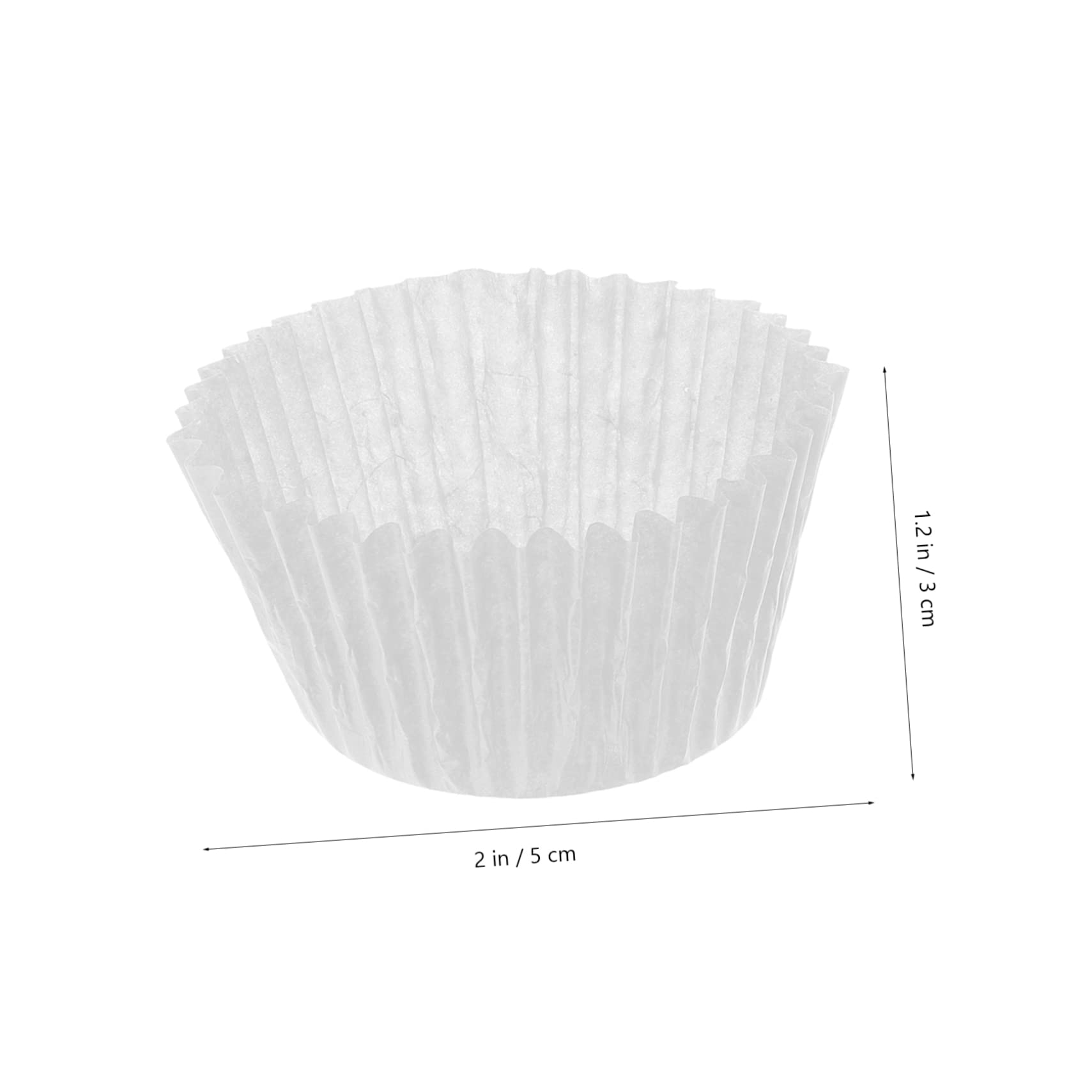 OUNONA 1000 Piezas de Taza de Pastel de Papel Resistente al Aceite sin Olor para Dulces y Golosinas en Fiestas de Graduación y Celebraciones Festivas