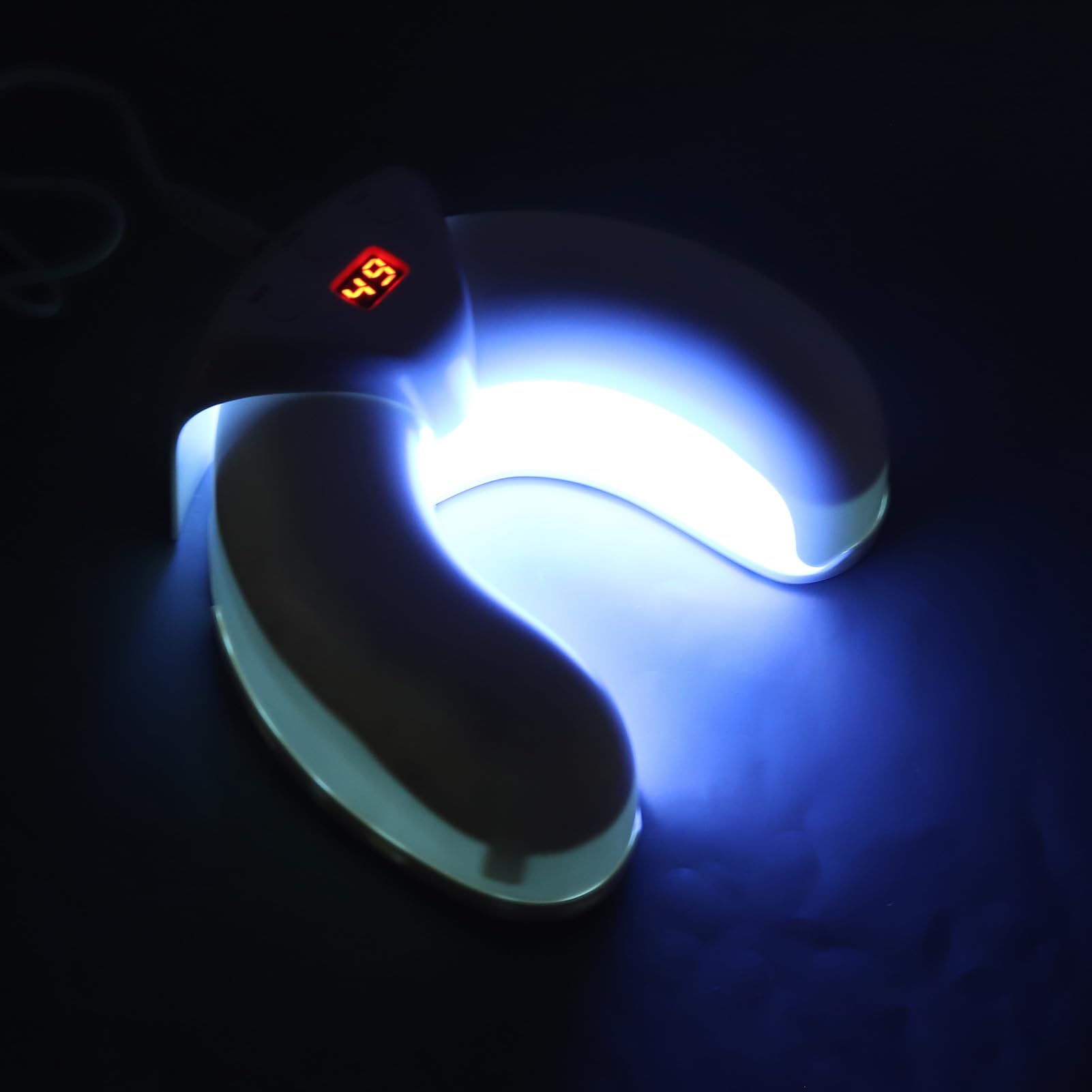 Lampa LED do paznokci 36W Suszarka Przenośna i składana lampa utwardzania lakieru z cyfrowym wyświetlaczem Automatyczny czujnik salonu domowego DIY Manicure,Lampa do paznokci