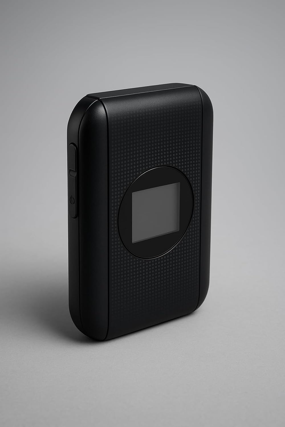 Side view of VAST H1 Hotspot, showing the power button and potentially the SIM card slot access.