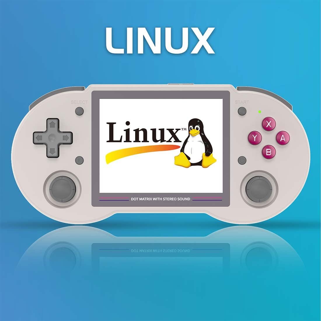 RG353PS - Console portatile per videogiochi, 16 + 64 G con 15.000 giochi, supporta WiFi online Fight, diversi formati di gioco, schermo HD IPS 4:3 da 3,5", schermo HD portatile, stile arcade, grigio