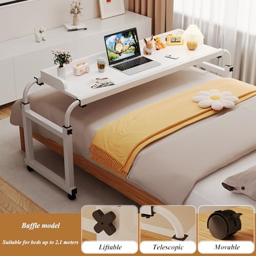Table de lit pour ordinateur avec déflecteur anti-chute