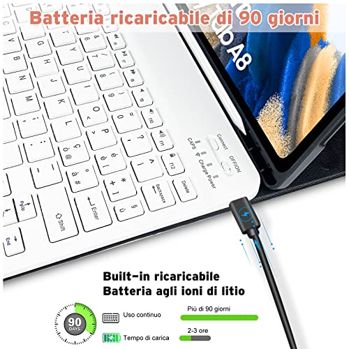 Tastiera Custodia per Samsung Galaxy Tab A8 10.5