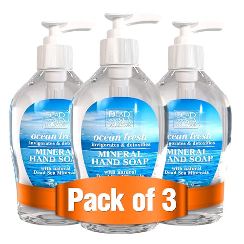 Image of Dead Sea Collection Ocean Scent Hand Soap - Liquid Hand Soap for All Skin Types - Pack of 3 (12 Fl. Oz. Each)