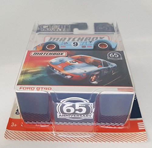 Matchbox Globe Travelers Blue Ford GT40 65TH Anniversary miniatura 3