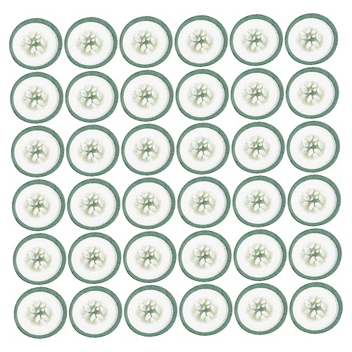 CALLARON 100piezas Mascarilla De Pepino Para Ojos Desechables Para Ojos Lámina Para Mascarilla Uso Casa