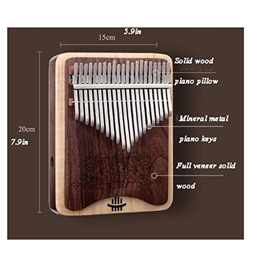 Rvlaugoaa Piano à Pouce Thumb Piano 21 clés Doigts Piano Noir Noyer Portable Pouce Piano for Enfants et Adultes… - Les Beatles, Paul McCartney, John Lennon, RIngo Starr, George Harrison Rvlaugoaa Piano à Pouce Thumb Piano 21 clés Doigts Piano Noir Noyer Portable Pouce Piano for Enfants et Adultes… – Image 3