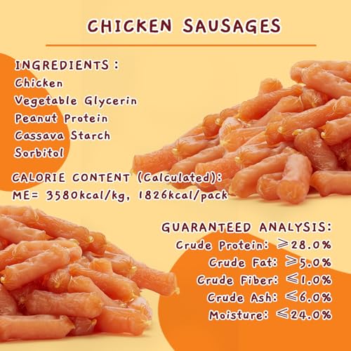 Image of Jungle Calling 66-Ct. Soft Chicken Sausage Treats for Small & Medium Dogs