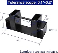 Vista 2 de MOFEEZ Kit de soporte de almacenamiento de troncos de leña al aire libre, soporte de almacenamiento de madera para chimenea, ajustable a cualquier
