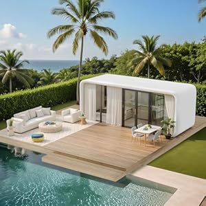 19FT Modern Prefab Steel-Framed Tin...