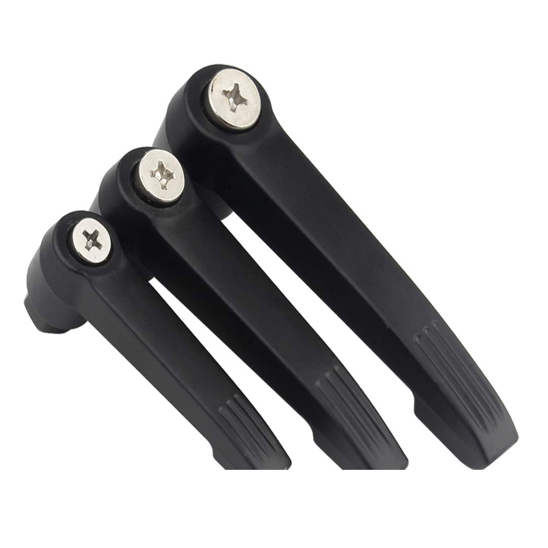 M10 Poignées de Fixation en Acier au Carbone Réglables Filetage Femelle - Noir