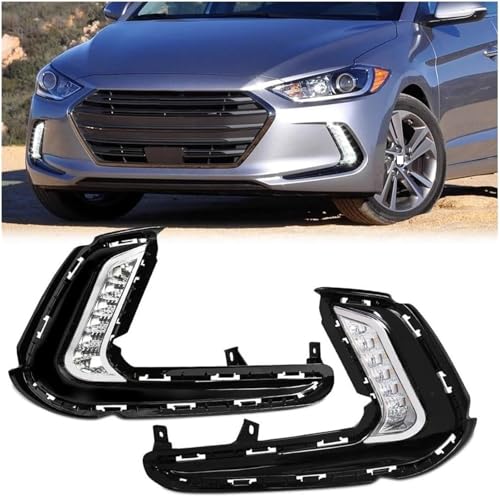 Phares de pare-chocs pour avant Hyundai Elantra 2016-2018 optiques haute clarté - 4