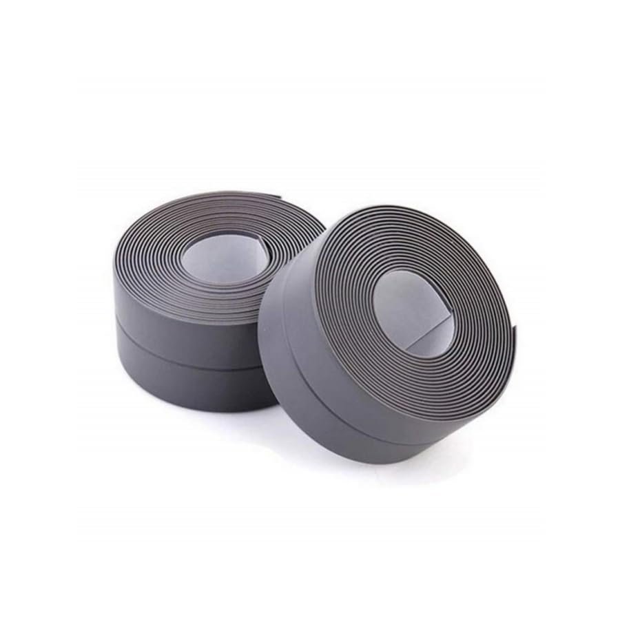 Image of Generic (2 Pack) Caulk Strip, 1.5 inch inch x 10.5Ft PVC Self Adhesive Caulk Tape, Sealing Waterproof Silicone Tape for Bathroom Bathtub Kitchen Toilet Wall Windows (GREY)