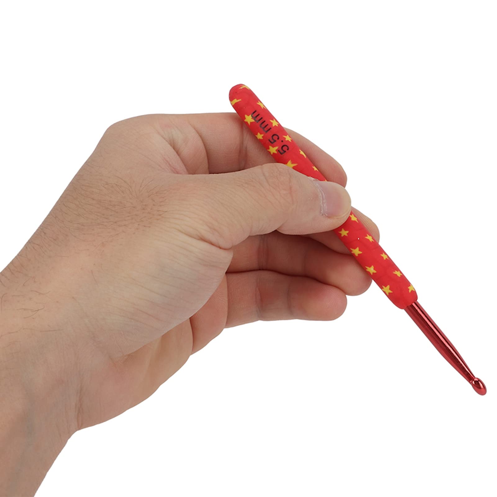Juego de Agujas de Ganchillo de 36 Piezas,Juego de Agujas de Tejer de Aluminio Resistente Al Desgaste,Kit de Agujas de Ganchillo de Tama?os Diferenciables Multiprop¨®sito