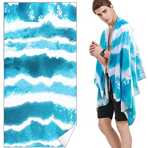 snailman Microfiber Beach Towel, Quick Drying Lightweight Travel Towels, Oversized Beach Blanket San - //coolthings.us