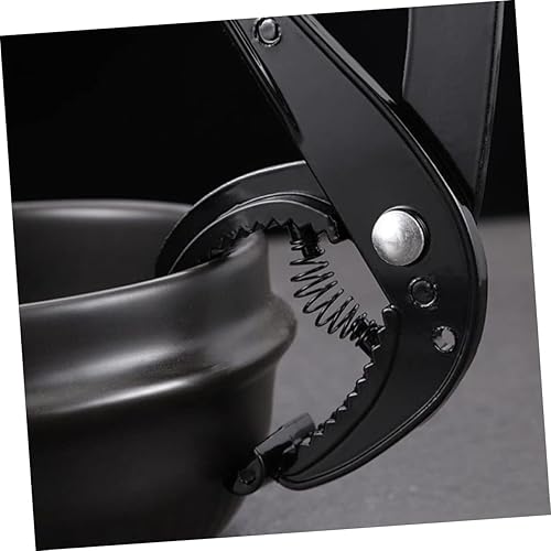 Miniatura 2 de OKUMEYR Pinzas para ollas de piedra, pinzas de cocina de aluminio, soporte de metal, clip de agarre de metal para sartenes calientes, herramientas