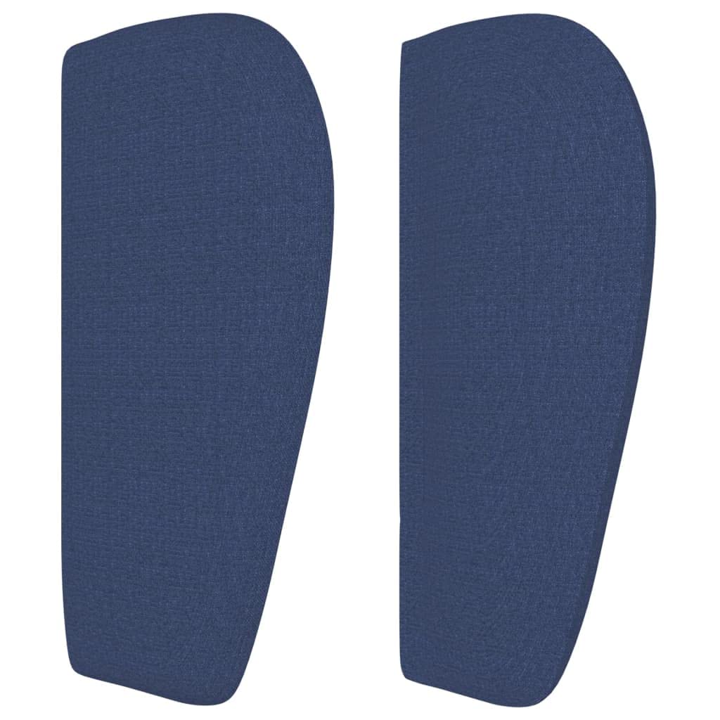 vidaXL Cabecero de Tela Azul 147x23x78/88 cm