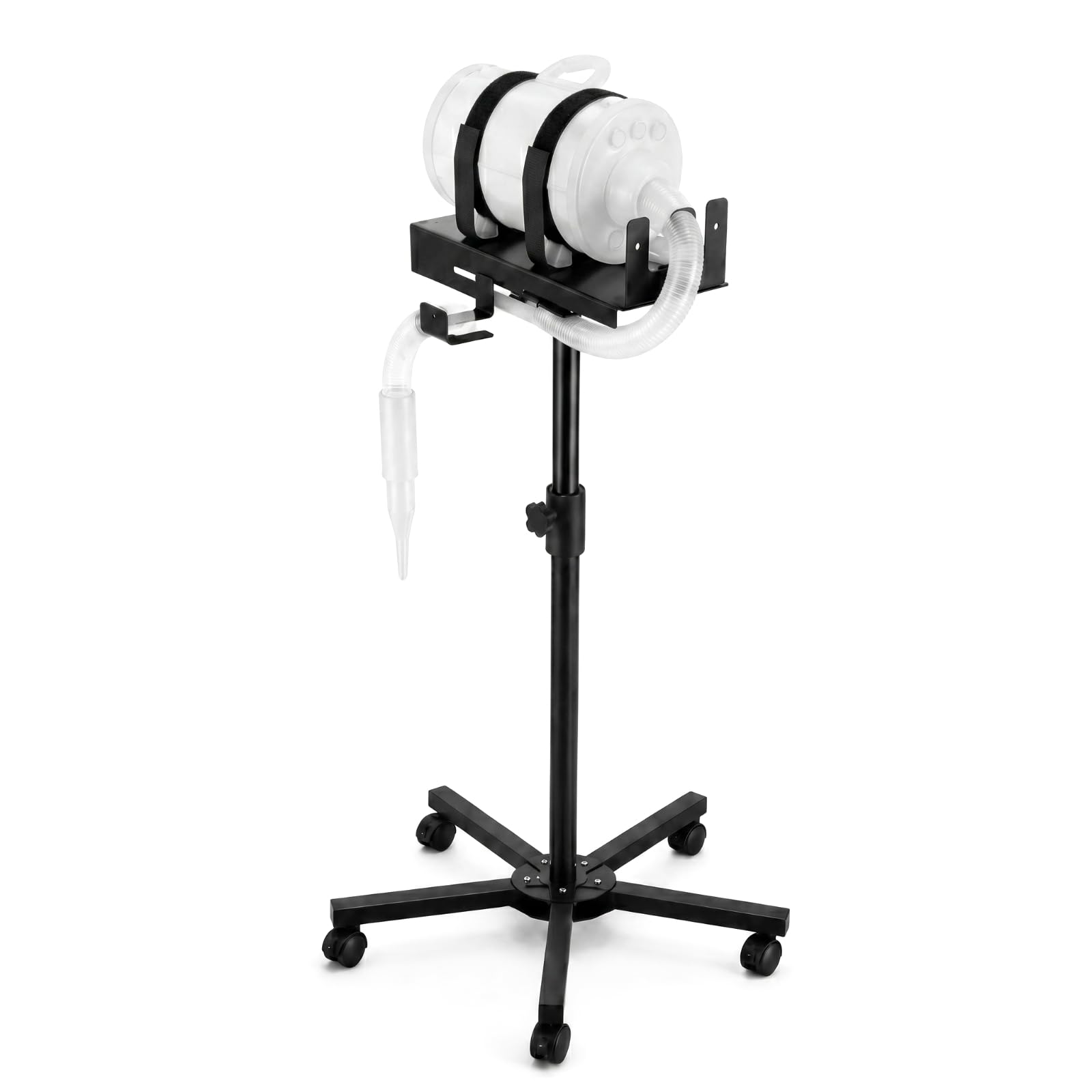 Photo 1 of Geetery Pet Dryer Stand - Black Metal, Adjustable Height