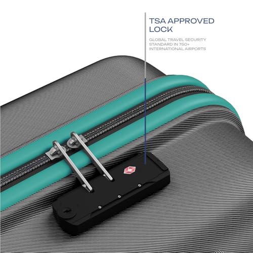 Image of Safari Cabin Insignia 8 Wheels 55cm Size Trolley Bag, TSA Lock, Hard Case Polycarbonate, 360º Wheeling Carry-on Luggage, Travel Bag, Suitcase for Travel, Trolley Bags for Travel, Gun Metal